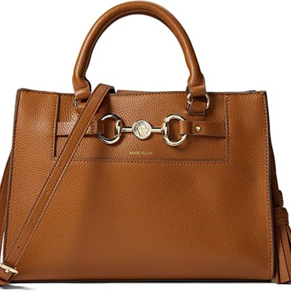Anne Klein Horse Bit Satchel - Picture 1 of 4